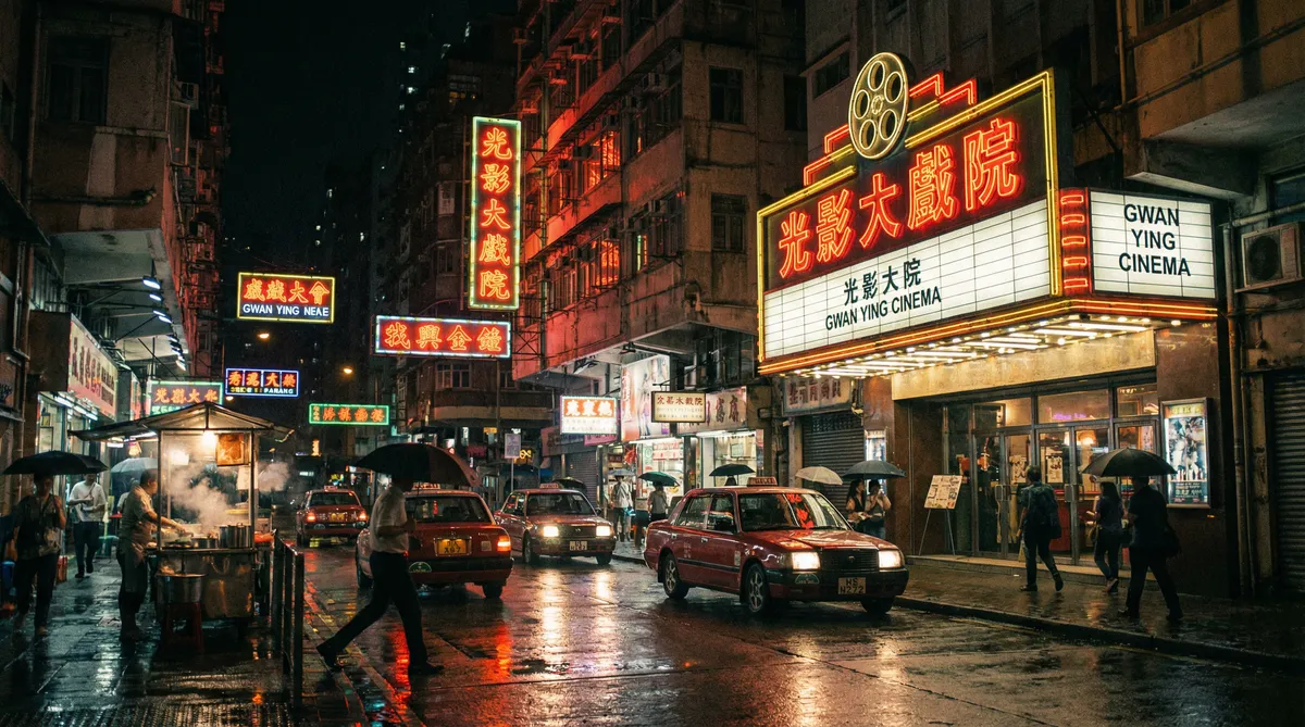 经典 黄片 电影场景 - 霓虹街头